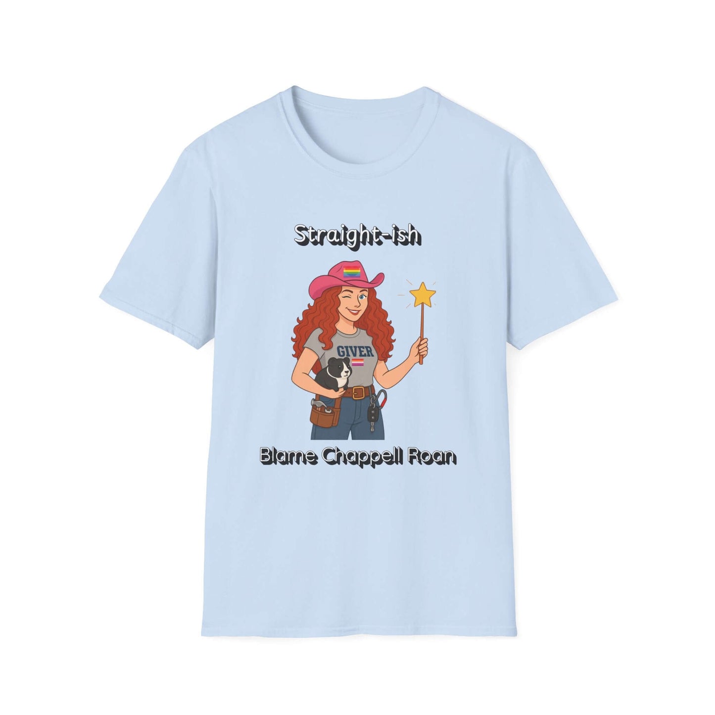 Chappell Roan Straight-Ish Graphic T-Shirt, Funny Tee, Gift for Women, Casual Wear, Everyday Humor Top, Birthday Gift