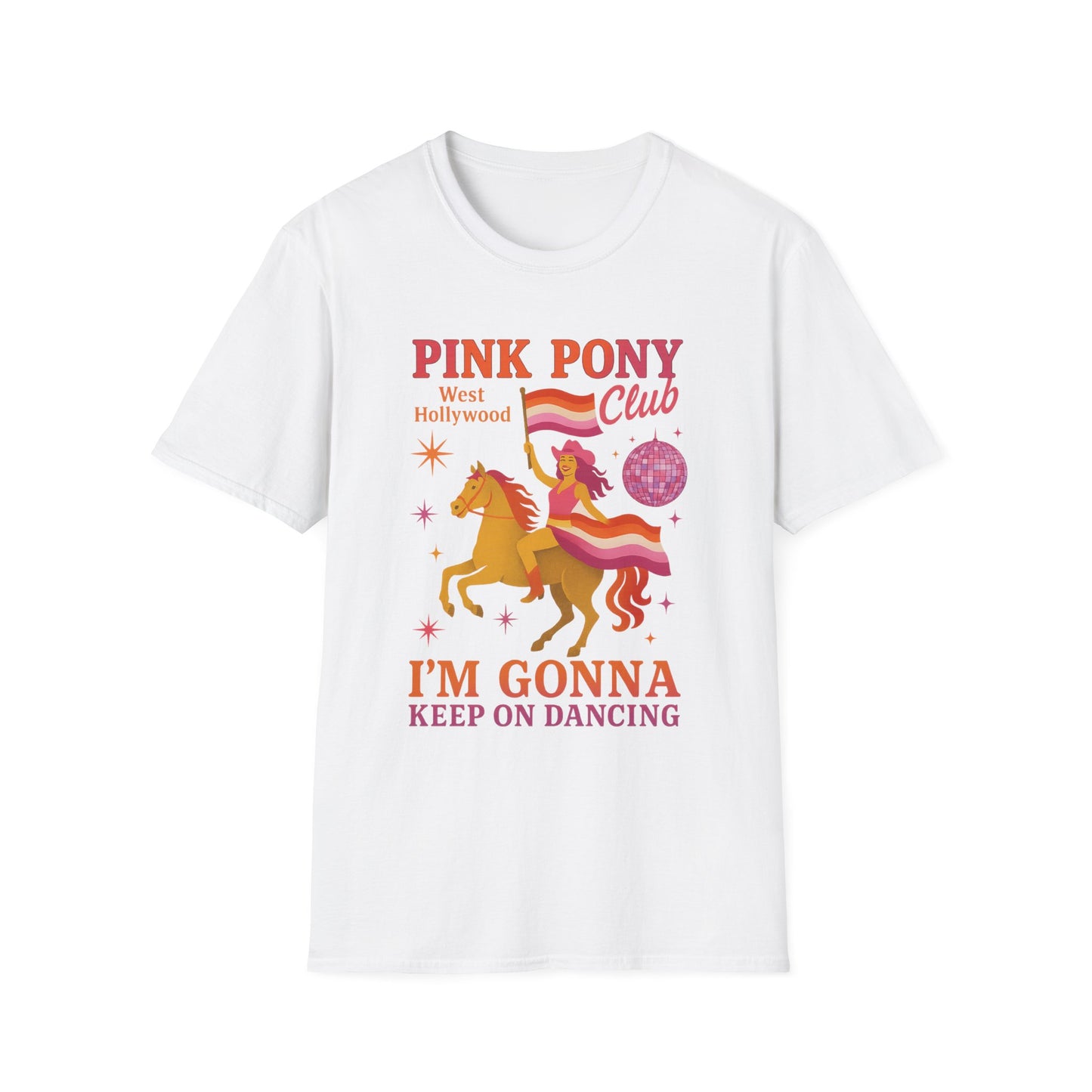 Pink Pony Club. WLW. Dance T-Shirt, Fun Tee, Gift for Kids, Party Shirt, Festival Apparel, Unicorn Lover Clothing