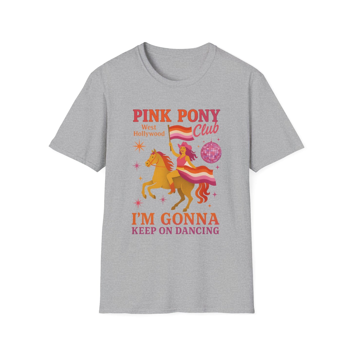 Pink Pony Club. WLW. Dance T-Shirt, Fun Tee, Gift for Kids, Party Shirt, Festival Apparel, Unicorn Lover Clothing