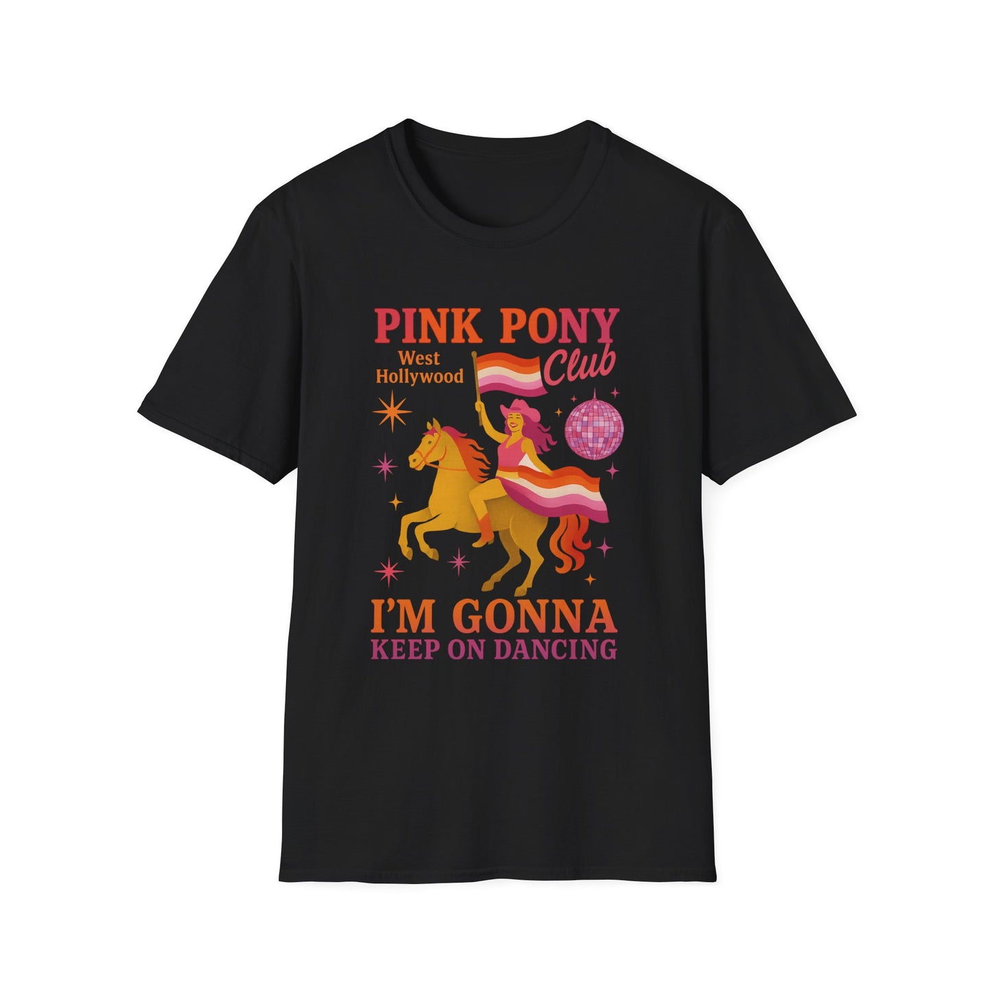 Pink Pony Club. WLW. Dance T-Shirt, Fun Tee, Gift for Kids, Party Shirt, Festival Apparel, Unicorn Lover Clothing