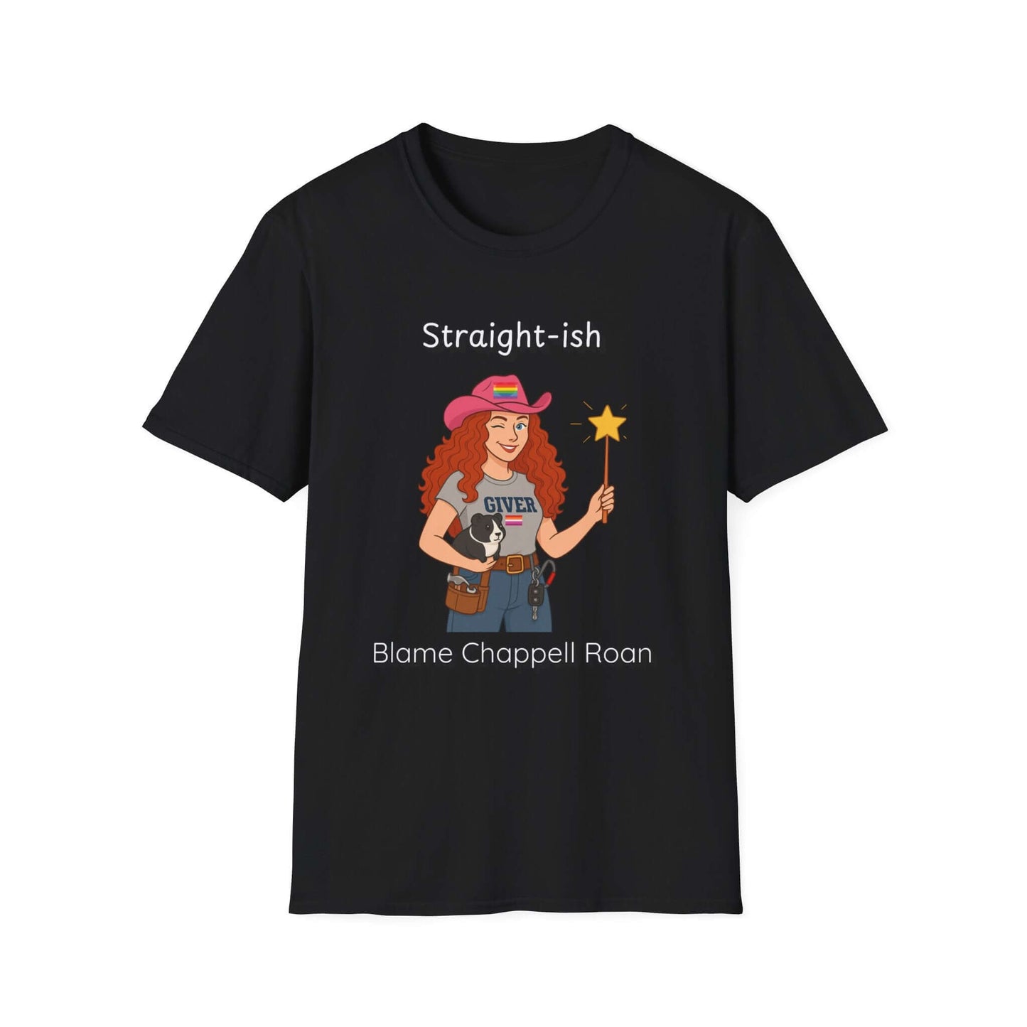 Chappell Roan Straight-Ish Graphic T-Shirt, Funny Tee, Gift for Women, Casual Wear, Everyday Humor Top, Birthday Gift