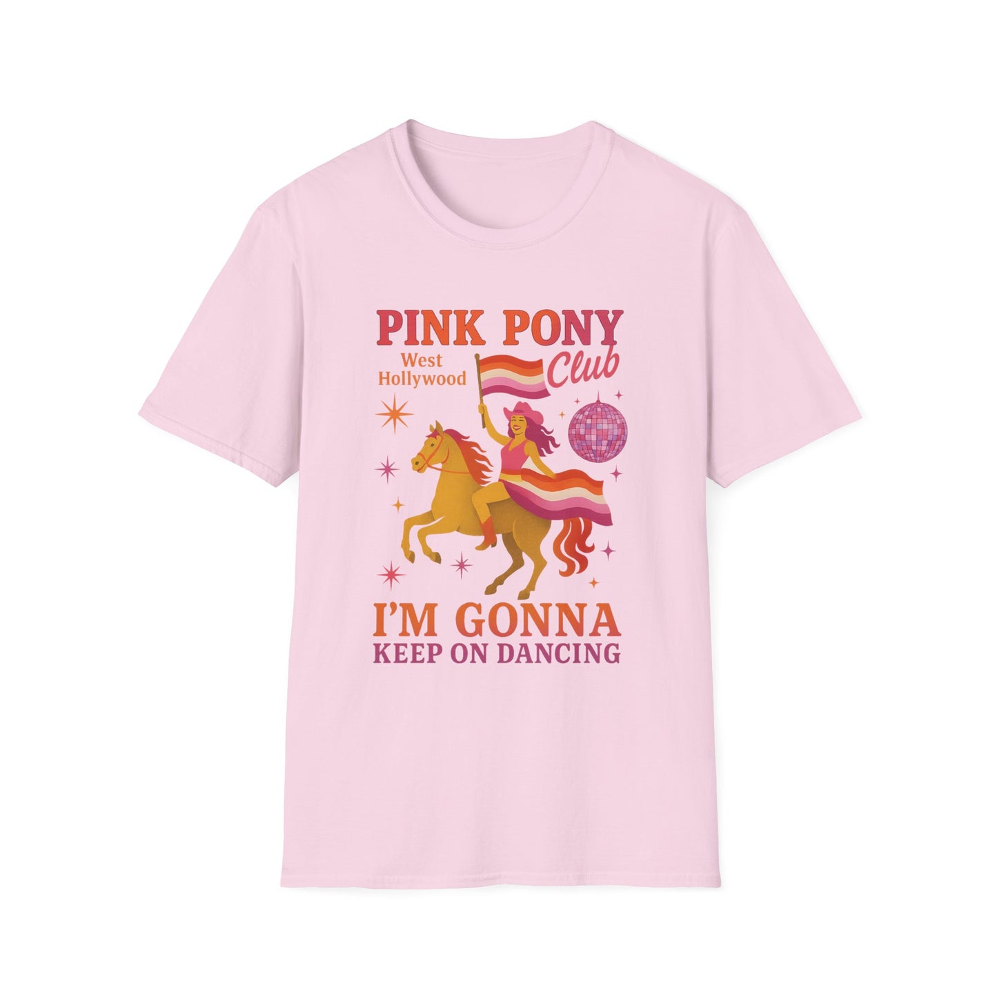 Pink Pony Club. WLW. Dance T-Shirt, Fun Tee, Gift for Kids, Party Shirt, Festival Apparel, Unicorn Lover Clothing