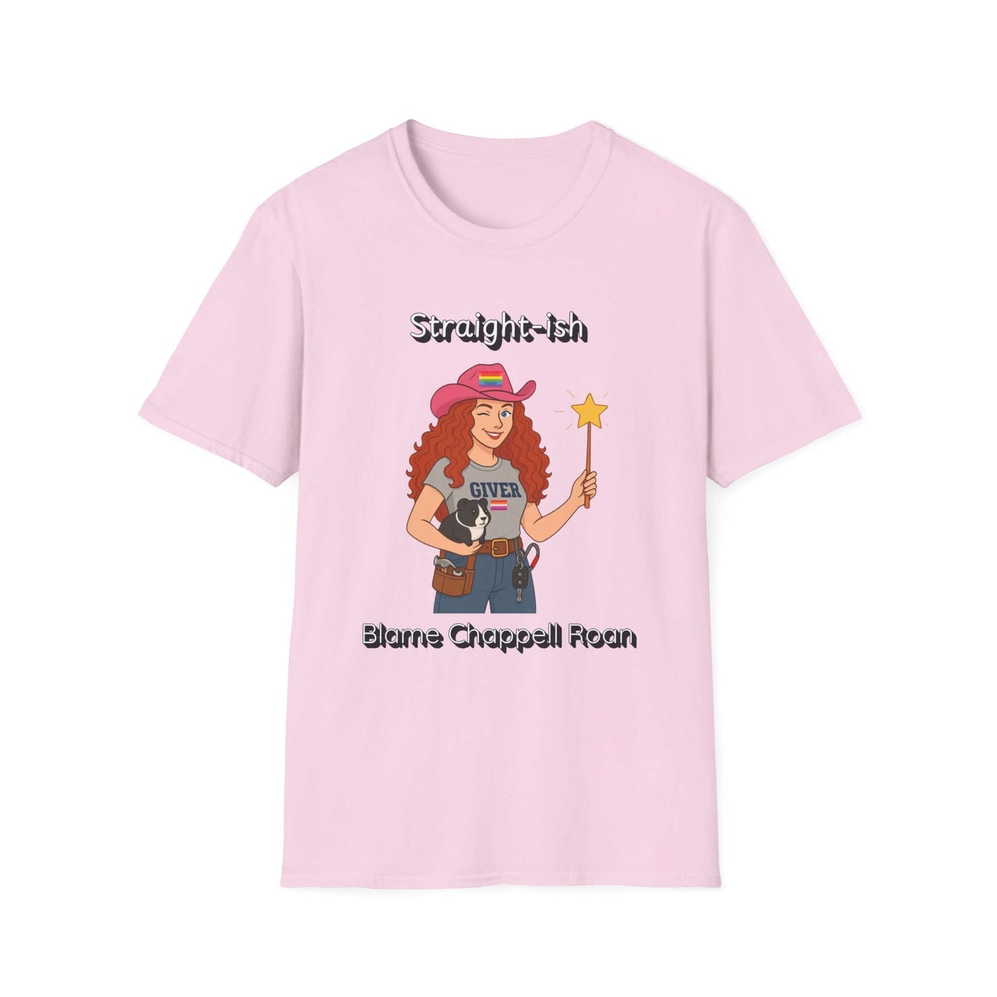 Chappell Roan Straight-Ish Graphic T-Shirt, Funny Tee, Gift for Women, Casual Wear, Everyday Humor Top, Birthday Gift