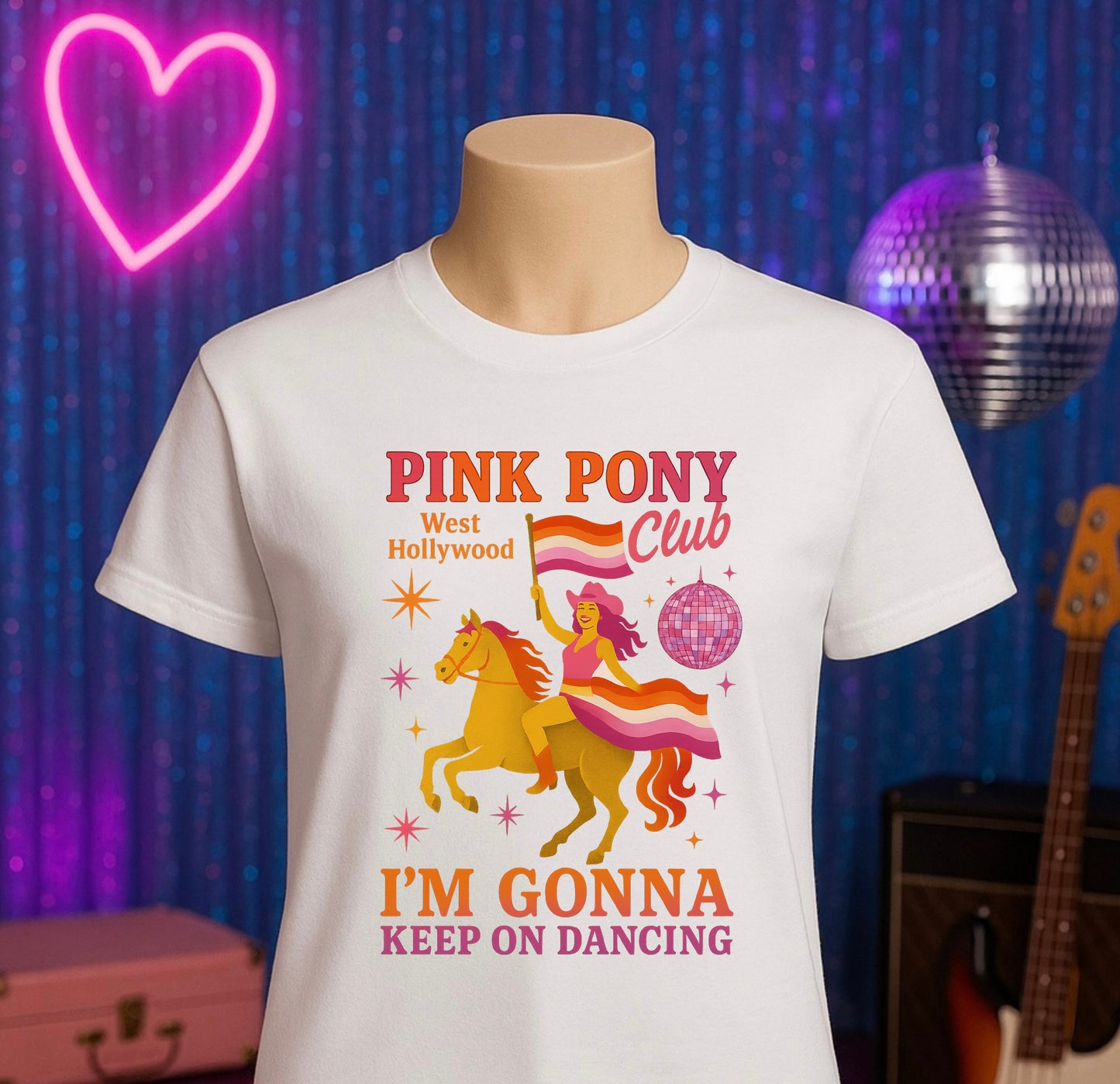 Pink Pony Club. WLW. Dance T-Shirt, Fun Tee, Gift for Kids, Party Shirt, Festival Apparel, Unicorn Lover Clothing
