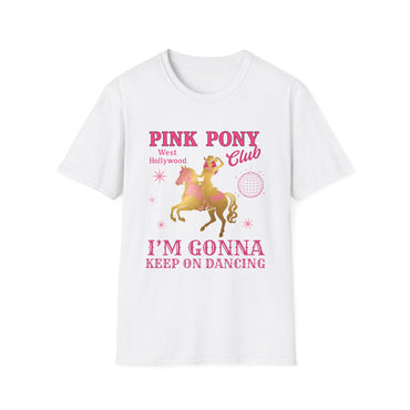 Pink Pony Club Unisex T-Shirt, Fun Party Tee, Dancing Shirt, LGBTQ+ Pride Shirt, Retro Vibe Fashion, Gift for Friends