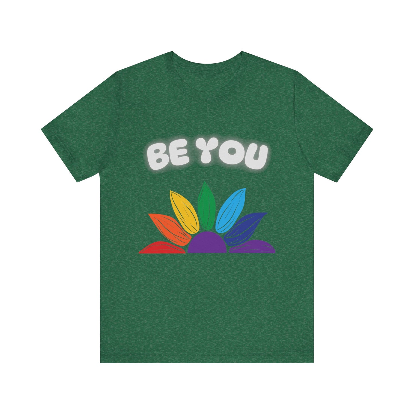 Be You Rainbow T-Shirt - Unisex Jersey Tee for Self-Expression