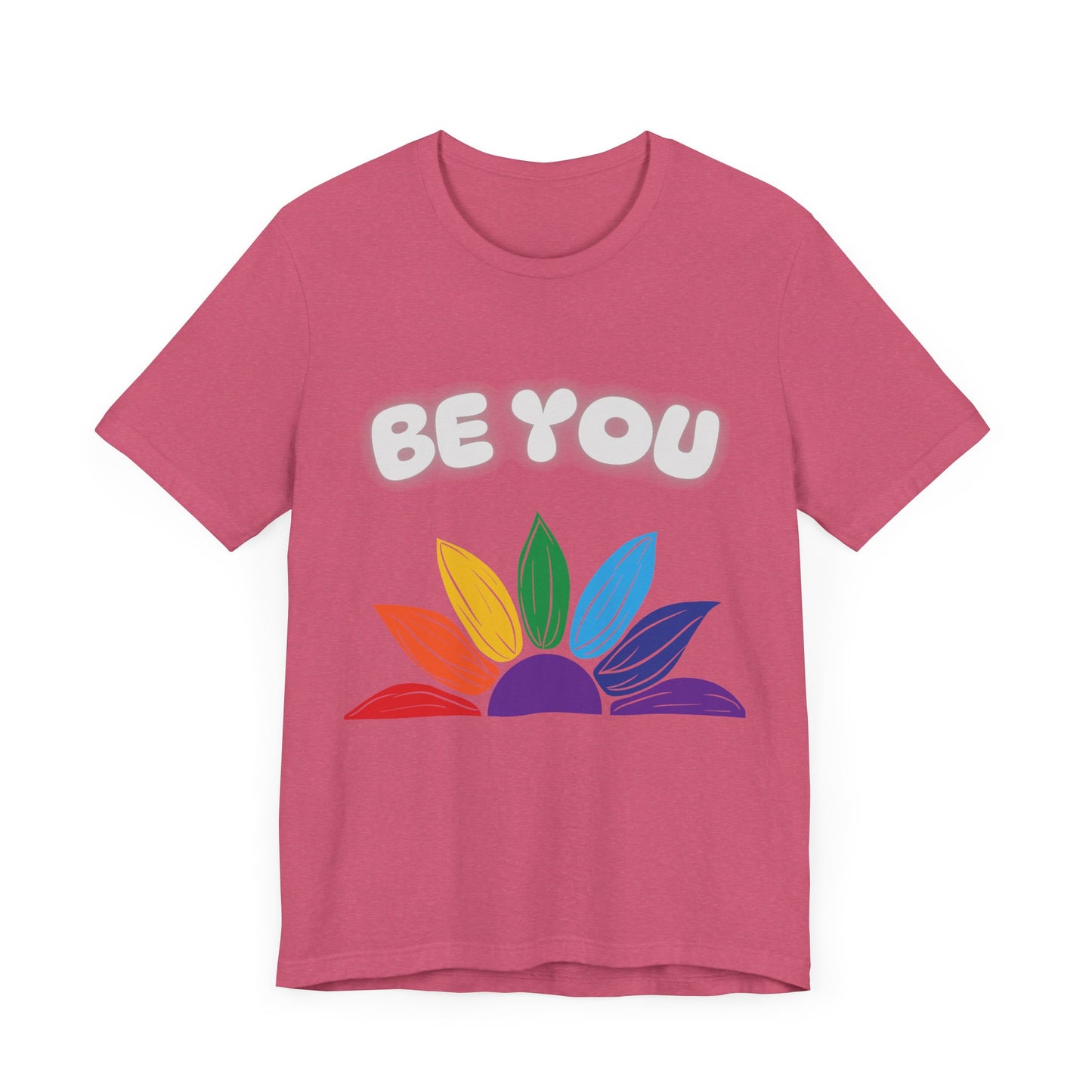 Be You Rainbow T-Shirt - Unisex Jersey Tee for Self-Expression