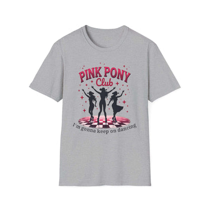 Pink Pony Club Dance T-Shirt, Unisex T-Shirt, Party Tee, Dance Lover Gift, Retro Club Shirt, Music Festival Apparel