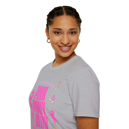 Pink Pony Club Unisex T-Shirt, Retro Graphic Tee, Fun Party Shirt, Birthday Gift, Lounge Wear, LGBTQ+ Pride Apparel