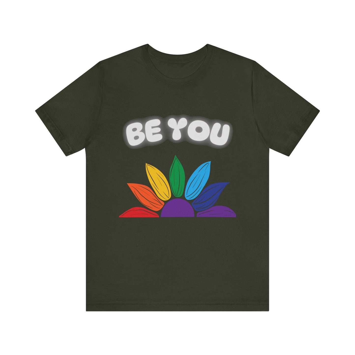 Be You Rainbow T-Shirt - Unisex Jersey Tee for Self-Expression