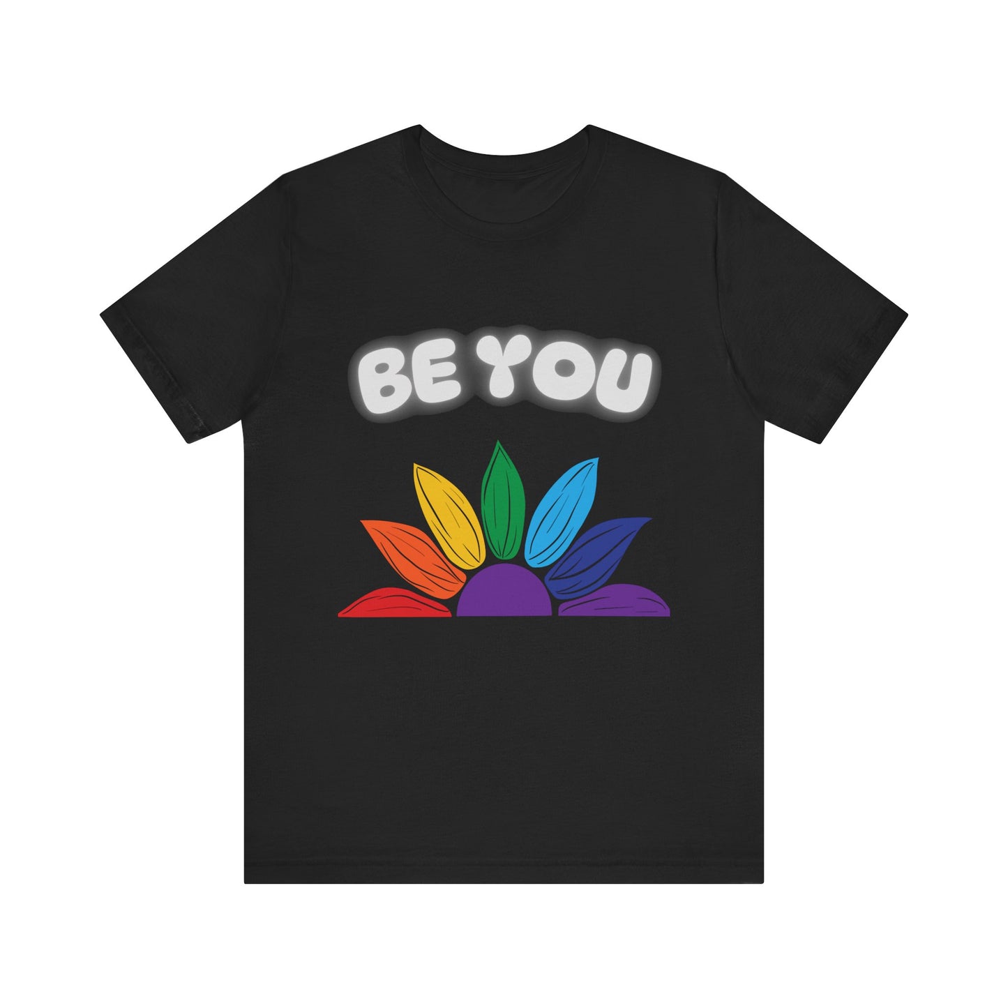 Be You Rainbow T-Shirt - Unisex Jersey Tee for Self-Expression