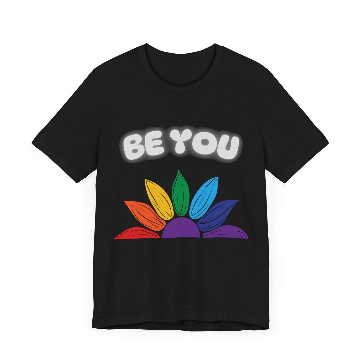Be You Rainbow T-Shirt - Unisex Jersey Tee for Self-Expression
