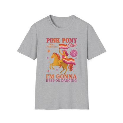Pink Pony Club. WLW. Dance T-Shirt, Fun Tee, Gift for Kids, Party Shirt, Festival Apparel, Unicorn Lover Clothing