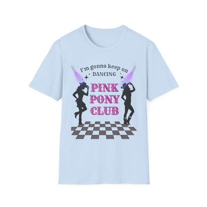 Dancing Pink Pony Club T-Shirt - Fun Graphic Tee, Casual Wear, Gift for Dancers, Birthday Celebration, Festival Outfit