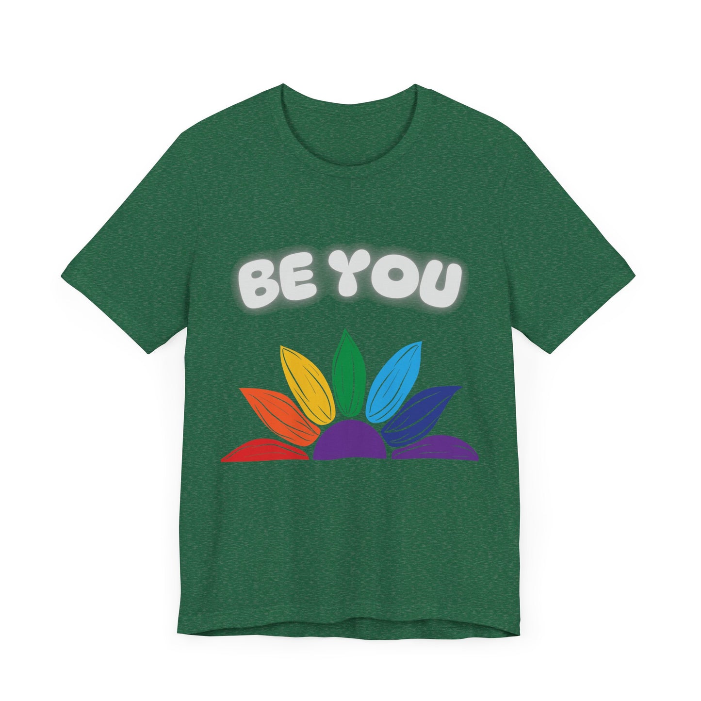Be You Rainbow T-Shirt - Unisex Jersey Tee for Self-Expression