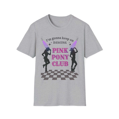 Dancing Pink Pony Club T-Shirt - Fun Graphic Tee, Casual Wear, Gift for Dancers, Birthday Celebration, Festival Outfit