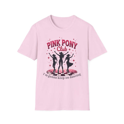 Pink Pony Club Dance T-Shirt, Unisex T-Shirt, Party Tee, Dance Lover Gift, Retro Club Shirt, Music Festival Apparel
