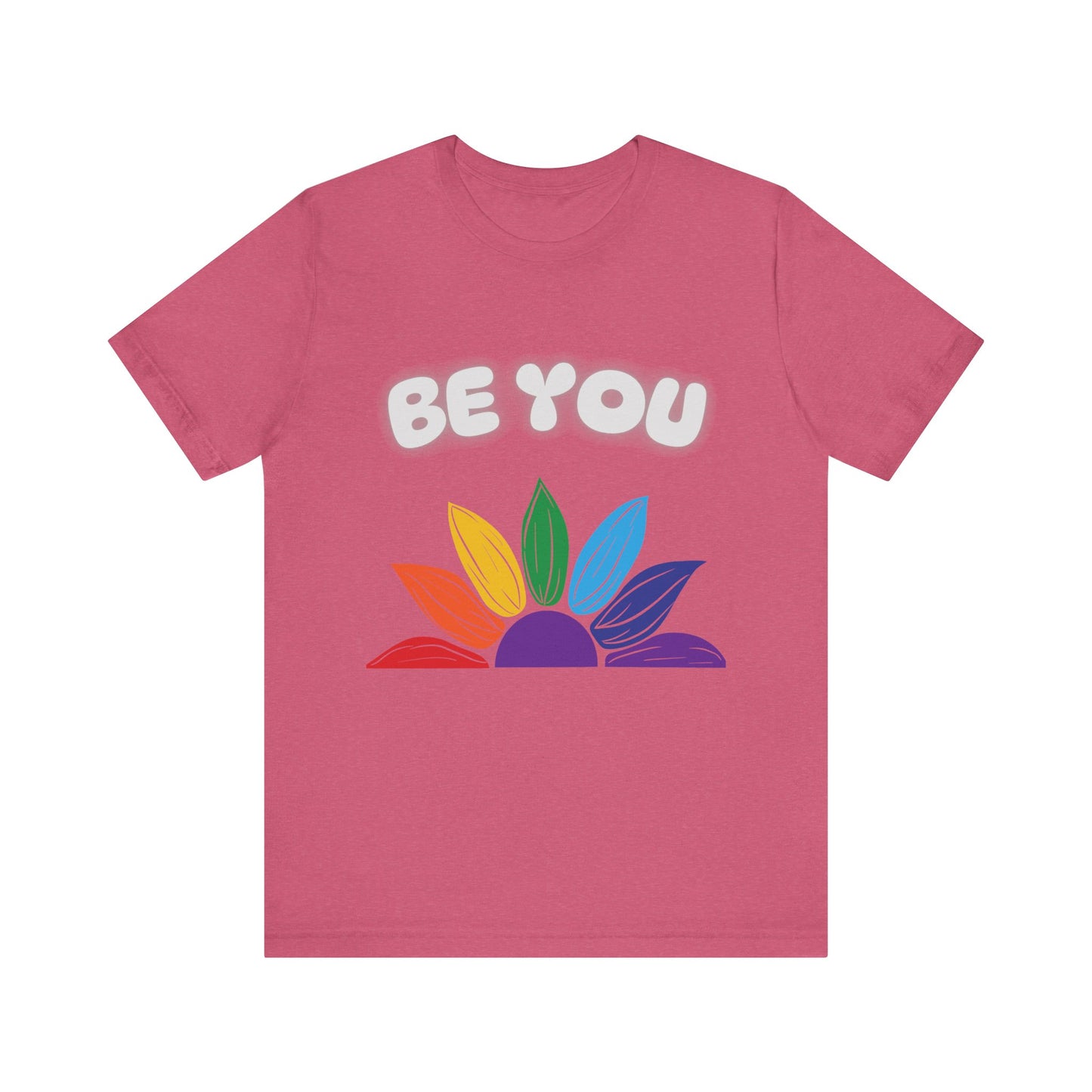 Be You Rainbow T-Shirt - Unisex Jersey Tee for Self-Expression
