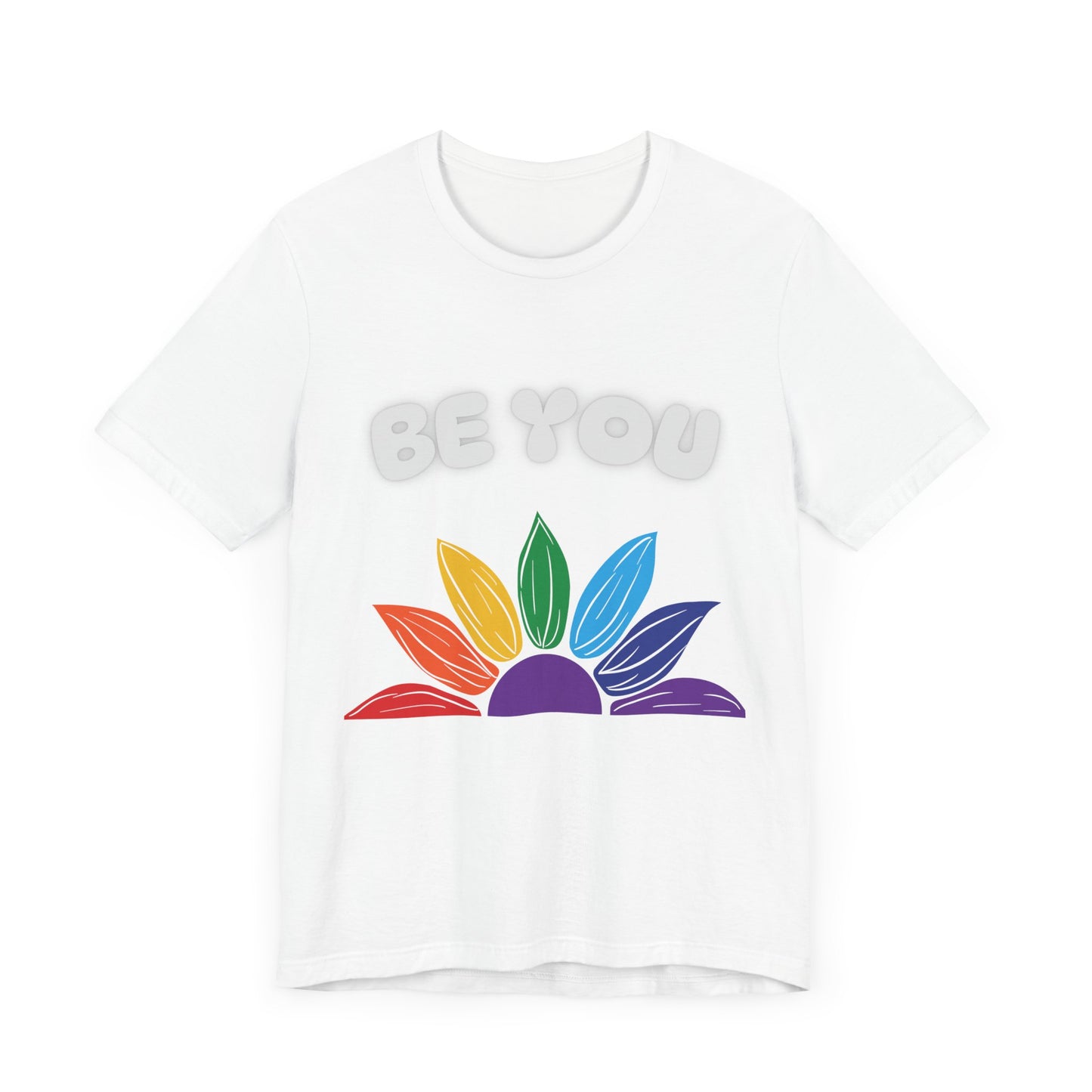Be You Rainbow T-Shirt - Unisex Jersey Tee for Self-Expression