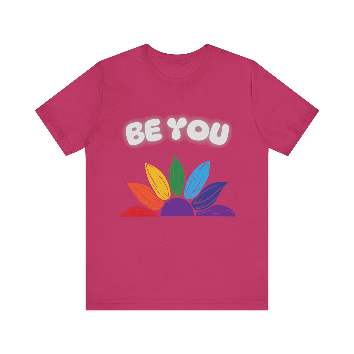 Be You Rainbow T-Shirt - Unisex Jersey Tee for Self-Expression