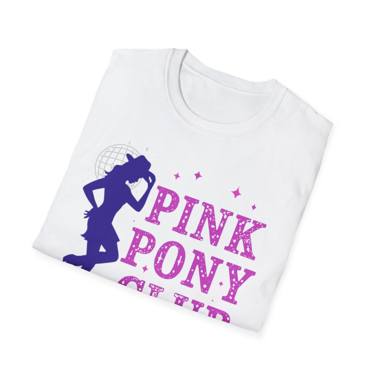 Pink Pony Club T-Shirt, Fun Graphic Tee, Dance Lover Gift, Softstyle Unisex Tee, Cute Casual Wear, Birthday Party Outfit