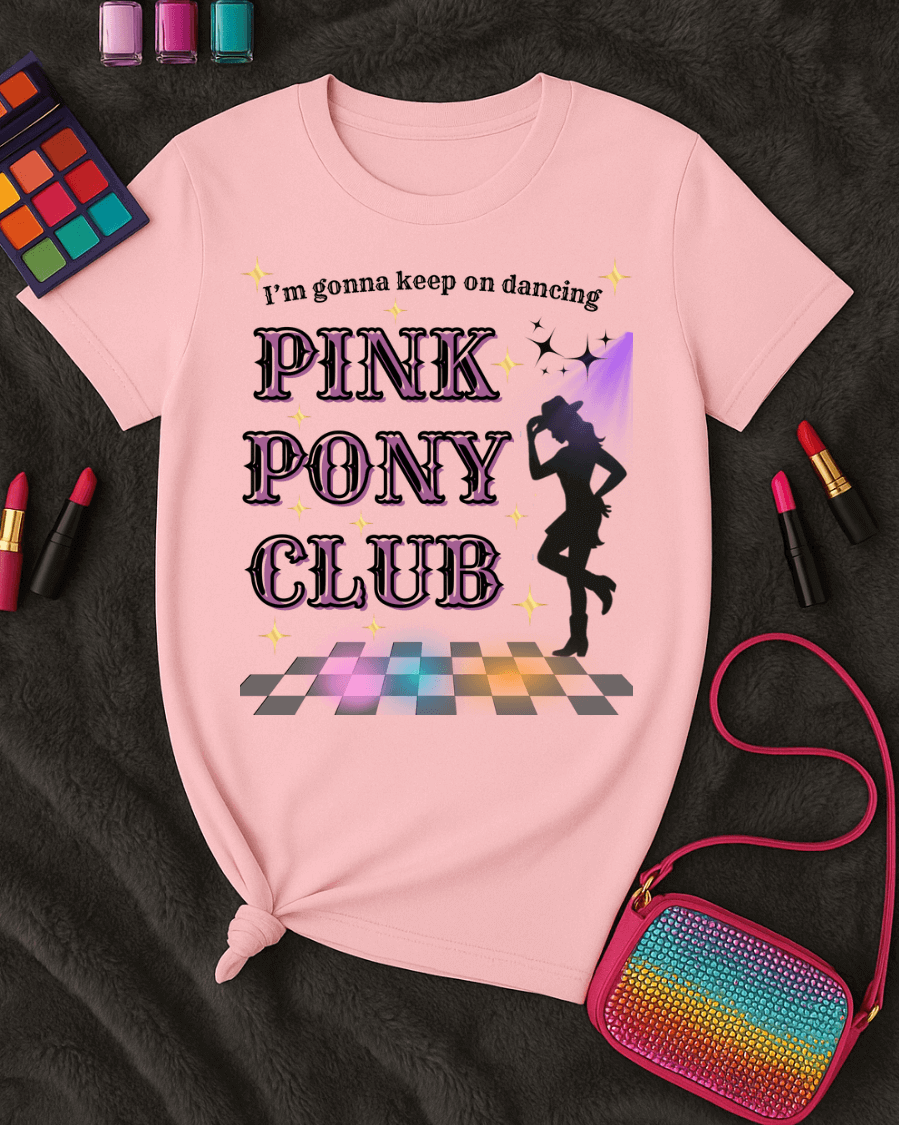 Pink Pony Club Shirt, Dance Party Tee, Unisex Graphic Shirt, Festival Outfit, Gift for Dancers